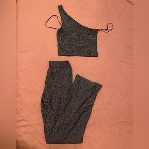Forever 21 Two-Piece Sparkle Pant Set